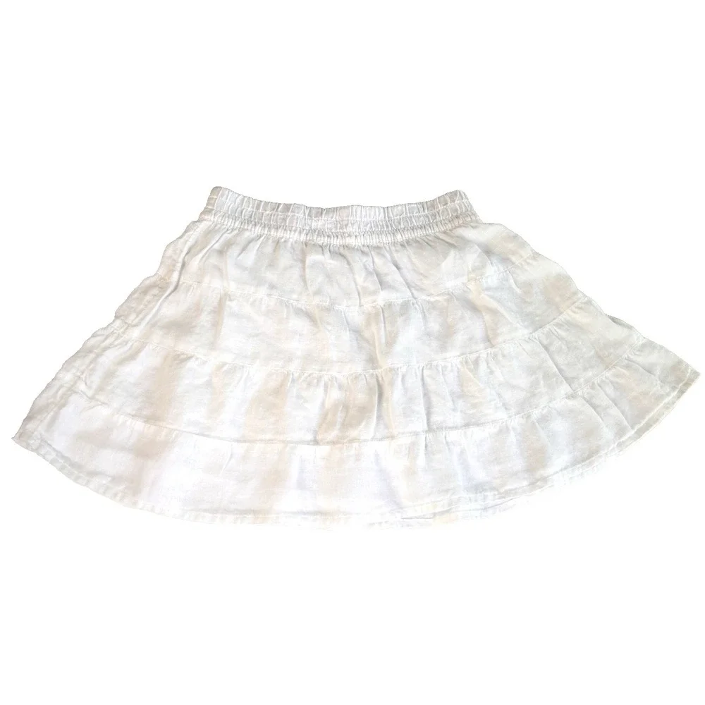 House oi Harlow 100%. Linen Mini Skort Soft Girl Coastal Beach size S